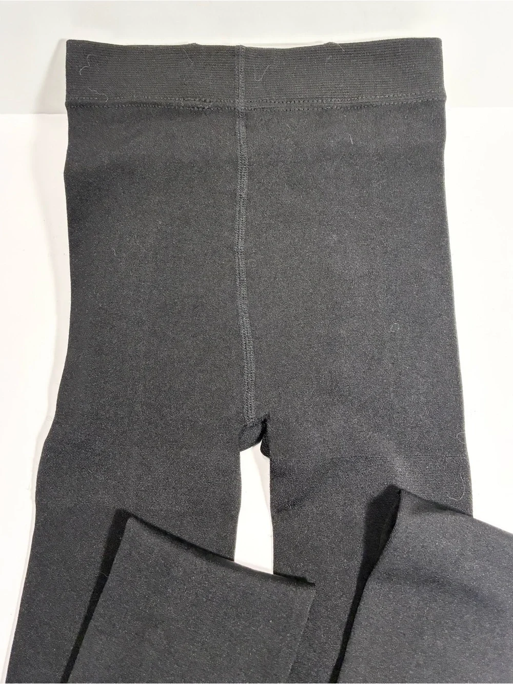 Y2K Thermal Fleece Lined Opaque Tights Black Size M/L